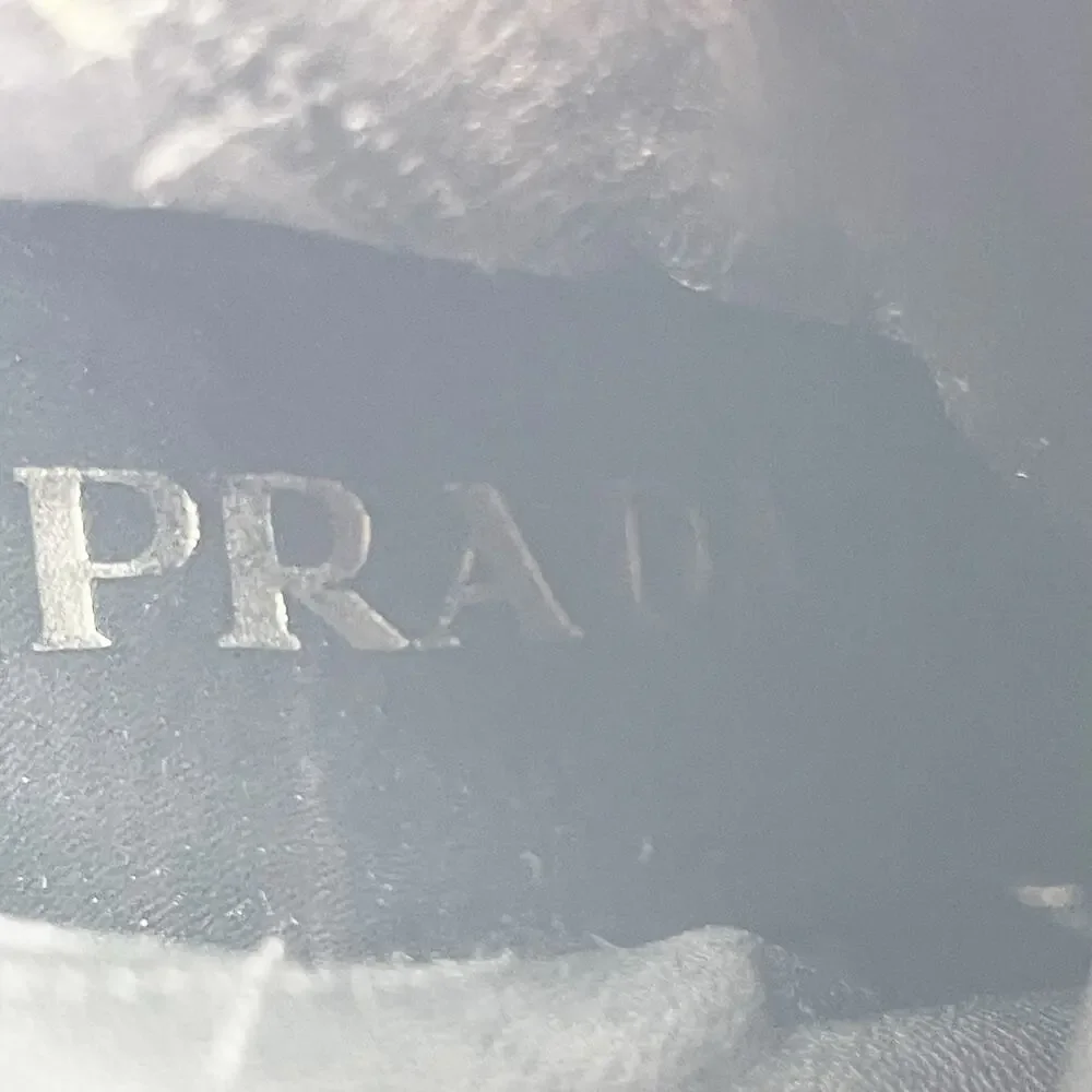 Vintage Prada Black Leather Square Toe Heeled Knee High Italian Boots 90s IT 36 - Picture 14 of 14